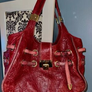Jimmy Choo Leather Shoulder Bag